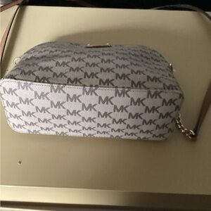 Michael Kors Beige Monogram Crossbody Bag